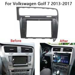 Autoradion etupaneeli kehys 2DIN 10 1 tuumalle Volkswagen Golf 7 2013 2017