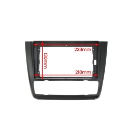 Yhdeksän tuuman auton kaksois-DIN paneelikehys asennussarja BMW 1-sarja E87/E81