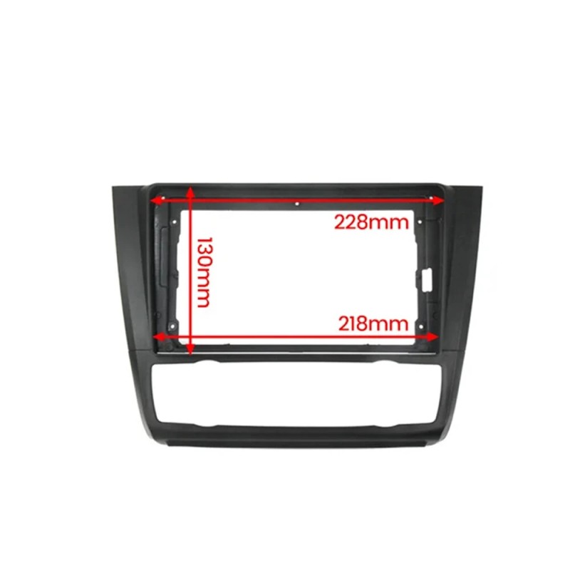 Yhdeksän tuuman auton kaksois-DIN paneelikehys asennussarja BMW 1-sarja E87/E81