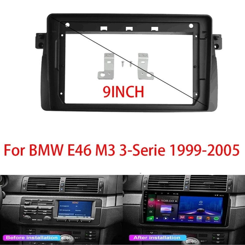 Yhdeksän tuuman android kojelaudan kehys BMW E46 M3 3 sarja 2014 2018