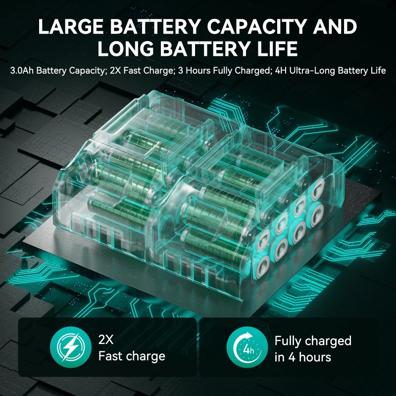 Langaton kannettava korkeapaineinen autopesuri 500 W 100 bar 20000/30000mAh EU-pistoke