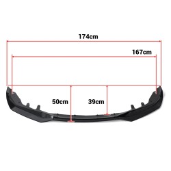 Etupuskurin lippa diffuusori spoileri suojalevy BMW 4-sarja G22 G23 M440i M440d 430d 430i 2020-2023