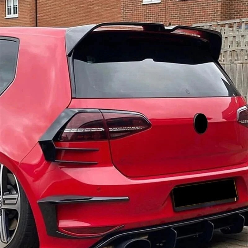 Takaluukun yläspoileri VW Golf 7 MK7 GTI R Oettinger kiiltävän musta ABS-muovi