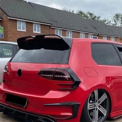 Takaluukun yläspoileri VW Golf 7 MK7 GTI R Oettinger kiiltävän musta ABS-muovi