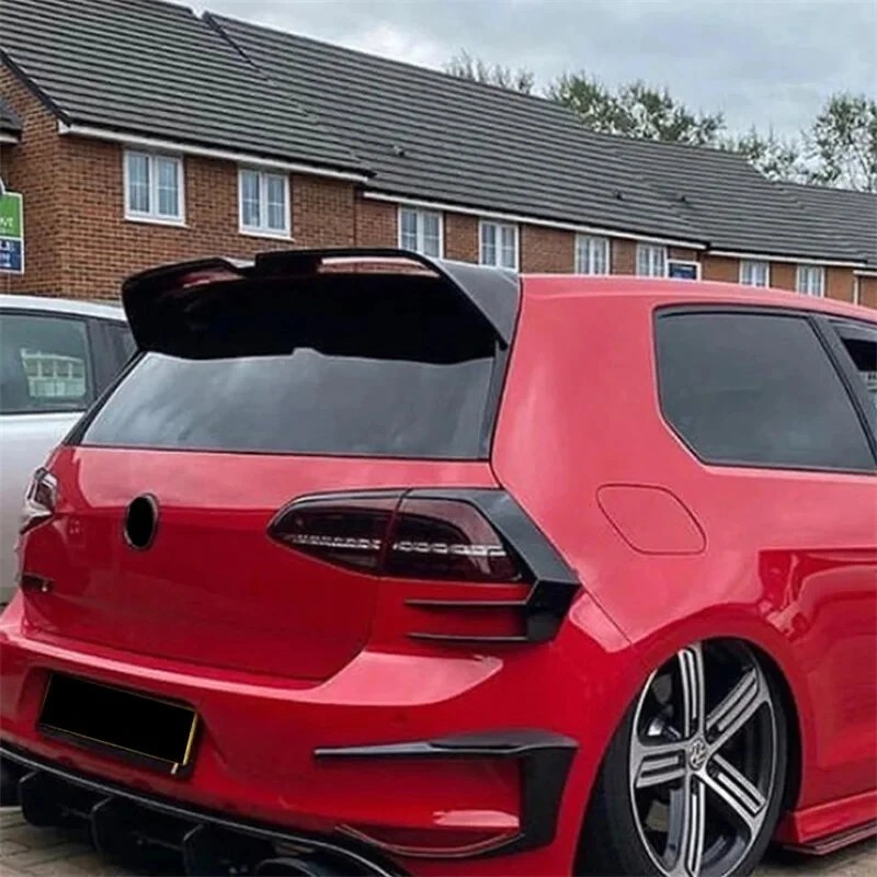 Takaluukun yläspoileri VW Golf 7 MK7 GTI R Oettinger kiiltävän musta ABS-muovi
