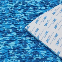 EVA 3M-liimainen kansimatto 240x90cm 6mm paksu naamiointikuvioitu sininen liukumaton