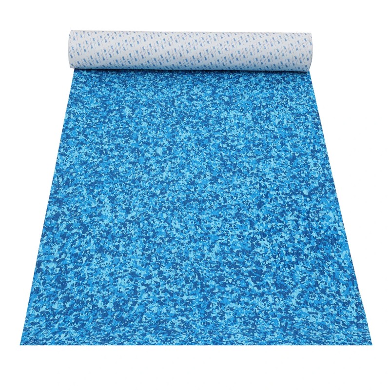 EVA 3M-liimainen kansimatto 240x90cm 6mm paksu naamiointikuvioitu sininen liukumaton