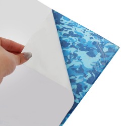 EVA-naamiointikuvioinen sininen kansialusta 3M-liimapintainen 240×60 cm 6 mm