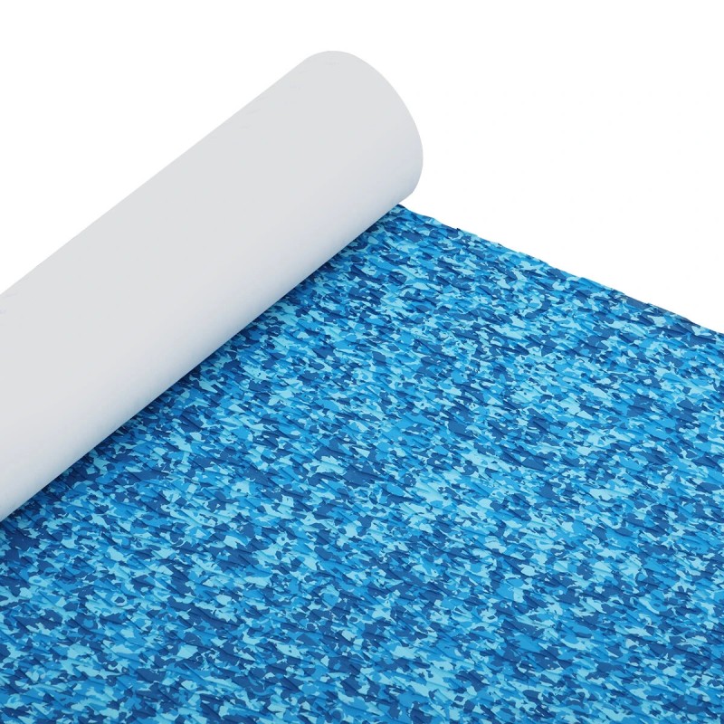 EVA-naamiointikuvioinen sininen kansialusta 3M-liimapintainen 240×60 cm 6 mm
