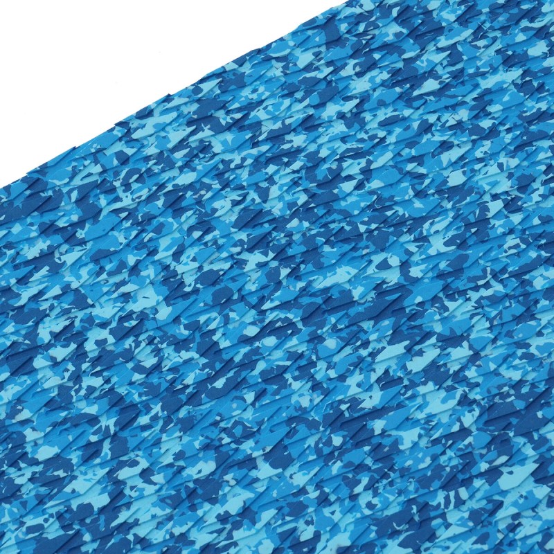 EVA-naamiointikuvioinen sininen kansialusta 3M-liimapintainen 240×60 cm 6 mm