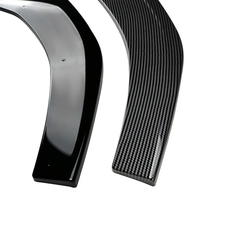 Etupuskurin huulispoileri Maxton-tyyli ABS kiiltomusta hiilikuituinen Volkswagen Golf MK8 GTI 2020-2023