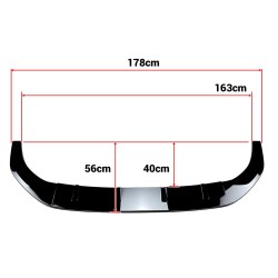 Etupuskurin huulispoileri Maxton-tyyli ABS kiiltomusta hiilikuituinen Volkswagen Golf MK8 GTI 2020-2023