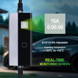 ISIGMA 3,6 kW 16 A tyyppi 2 sähköauton kannettava laturi 5 m kaapeli