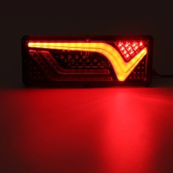 Kaksi LED-vedenpitävää perävaunun takavaloa jarru- ja dynaaminen vilkkuvalo kuorma-autoon