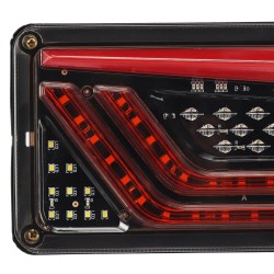 Kaksi LED-vedenpitävää perävaunun takavaloa jarru- ja dynaaminen vilkkuvalo kuorma-autoon