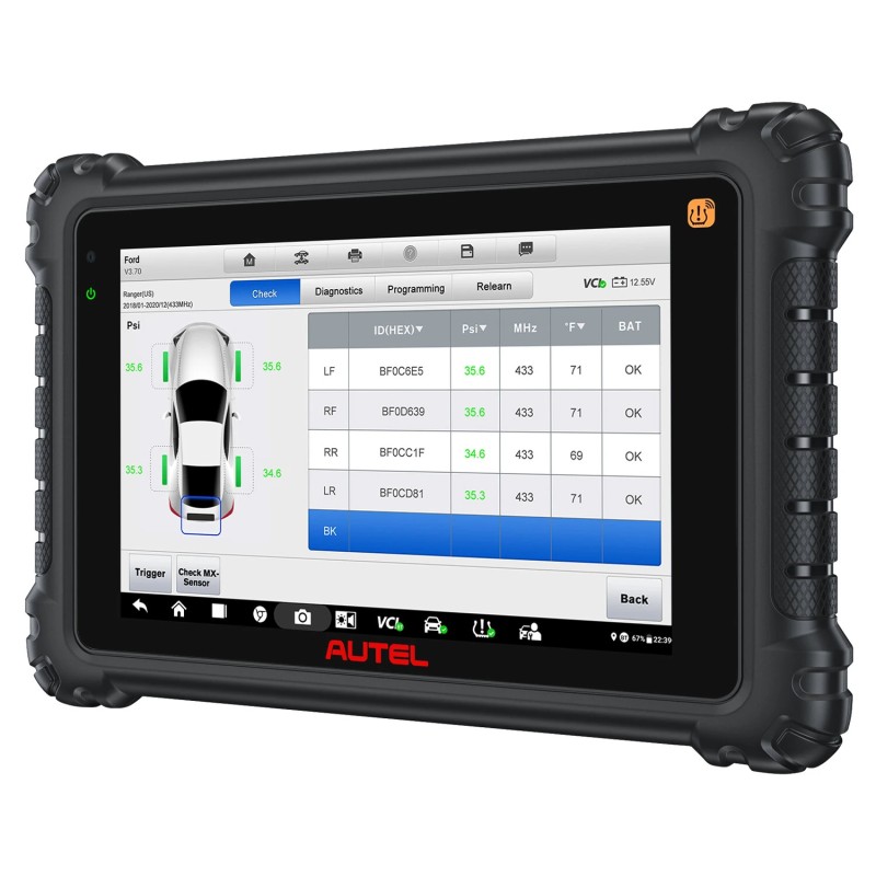Autel Maxisys MS906 Pro-TS diagnostiikkalaite Android 10 8-tuuman näyttö 16MP kamera TPMS-tuki