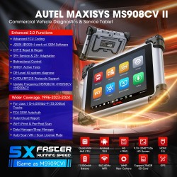 Autel Maxisys MS908CV II autodiagnostiikkalaite J2534 ECU-koodaus hyötyajoneuvoille