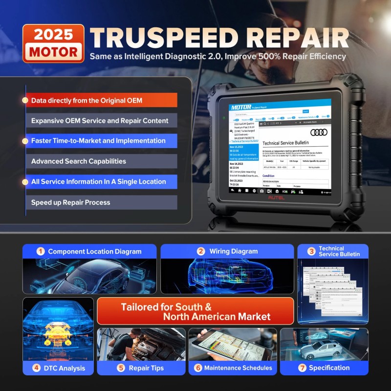 AUTEL MaxiSys MS919 edistynyt auton diagnostiikkalaite 5-toimintoinen VCMI topologian kartoitus ECU-ohjelmointi