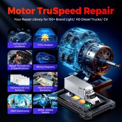 Autel MaxiSys MS909CV 9,7-tuumainen ajoneuvodiagnostiikkatyökalu Android 10 3000 aktiivista testiä raskaille ajoneuvoille