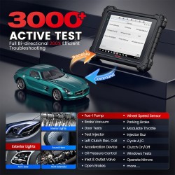 Autel MS909 auton diagnostiikkatyökalu valmistajatason ohjausyksikön ohjelmointi 3000+ aktiivista testiä