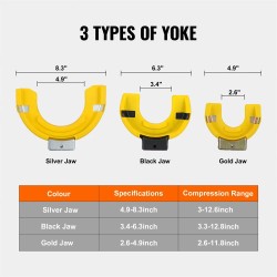 Jousijalkojen puristinsarja MacPherson yhteensopiva vaihdettavilla haarukoilla suojaholkilla 4500 kg kantavuus