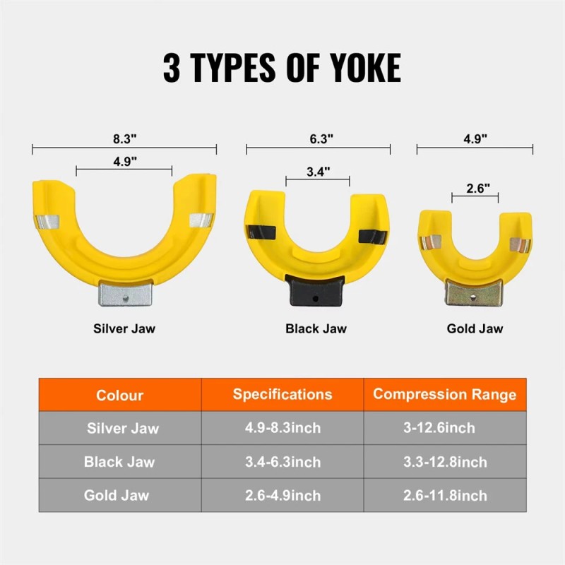 Jousijalkojen puristinsarja MacPherson yhteensopiva vaihdettavilla haarukoilla suojaholkilla 4500 kg kantavuus