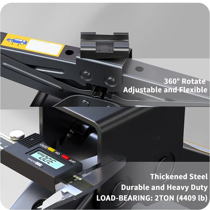 Kaksitonninen tunkkisarja saksitunkki räikkäavain pyöränmutteriavain hätäpakkaus säilytyspussilla