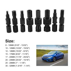 Sisälaakerin 9-osainen ulosvetäjäsarja sokeille rei'ille liukuvasaralla 8–32 mm punainen laatikko auton korjaukseen