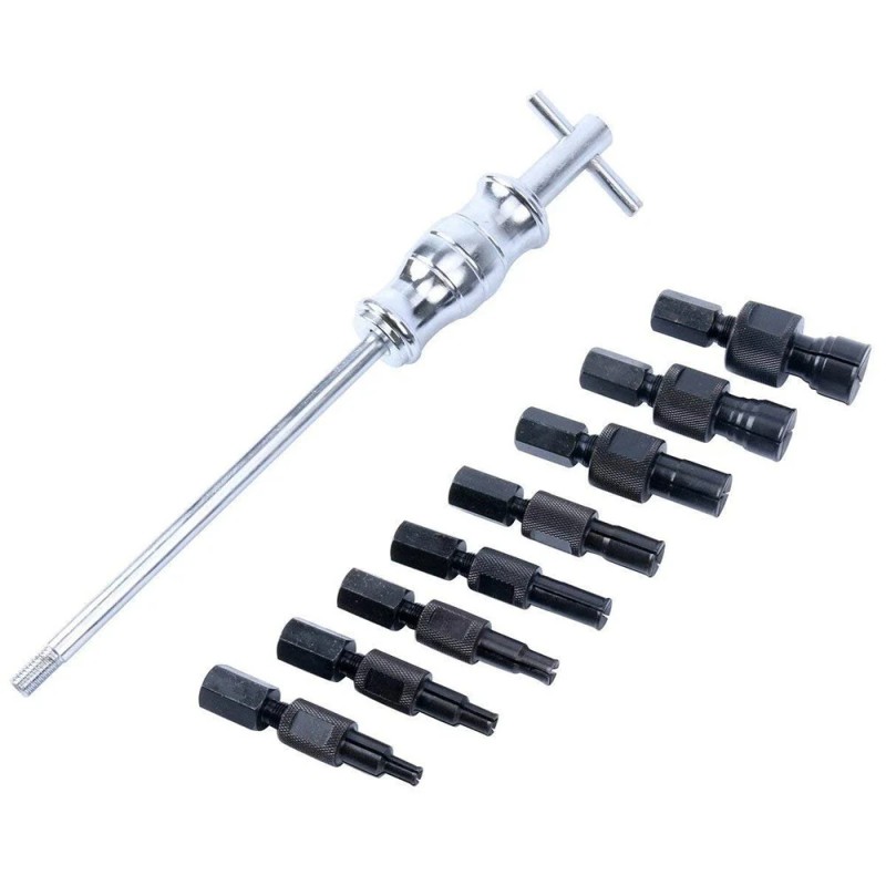 Sisälaakerin 9-osainen ulosvetäjäsarja sokeille rei'ille liukuvasaralla 8–32 mm punainen laatikko auton korjaukseen