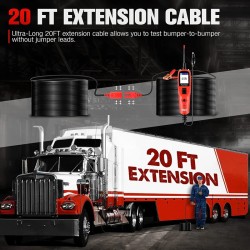 Autel PS100 monitoiminen ajoneuvopiiritesteri 6–30 V LCD-näytöllä ja 6 m jatkojohdolla