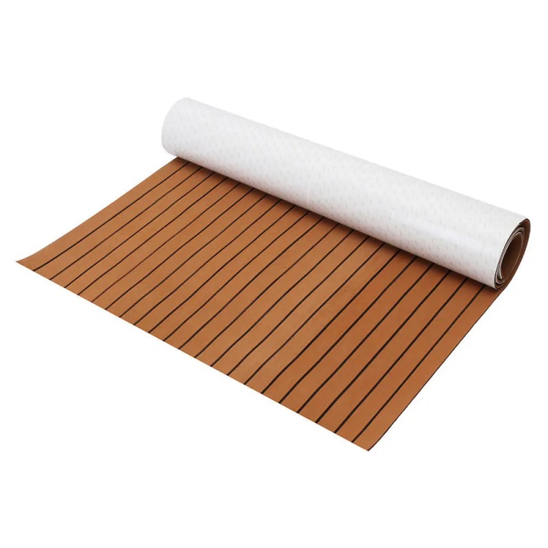 EVA-vaahtomuovilevy 1200mmx2400mmx5mm ruskea keinotiikki veneelle ja jahdille