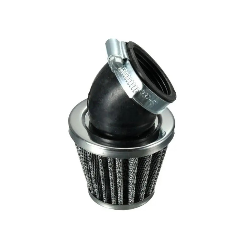Musta 40 mm:n 45 asteen ilmansuodatin universaali 50cc 110cc 125cc 140cc moottoripyörille