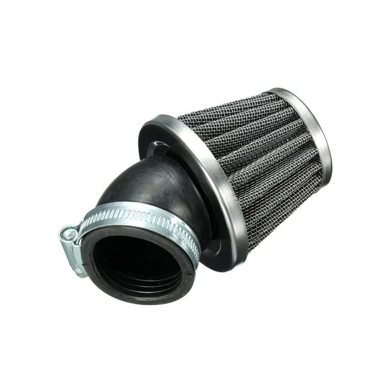 Musta 40 mm:n 45 asteen ilmansuodatin universaali 50cc 110cc 125cc 140cc moottoripyörille