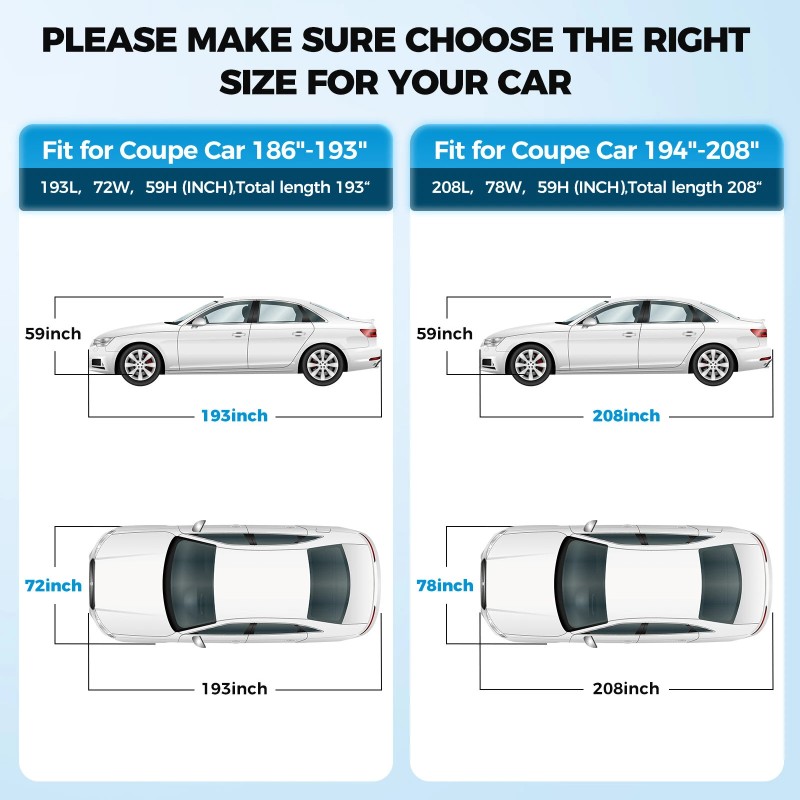 Autonsuoja 190T polyesteritaft, hopeanvärinen, sivuvetoketjulla, tuulenpitävä, 6 heijastinnauhaa