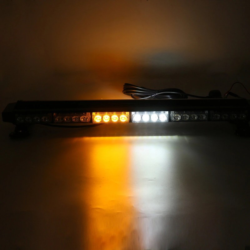 Hätävilkku 12-voltin 28-tuumainen 54-ledin kaksipuolinen kattopalkki valkoinen keltainen autoihin kuorma-autoihin veneisiin