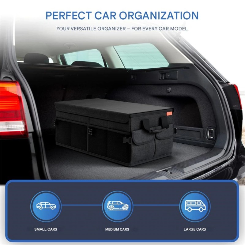 Laadukas kokoontaitettava tavaratilan järjestäjä tilava oxford-kangas useilla lokerolla liukumaton vettähylkivä