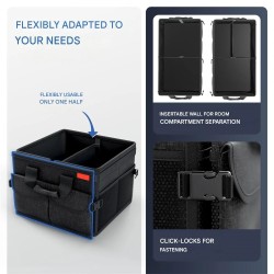 Laadukas kokoontaitettava tavaratilan järjestäjä tilava oxford-kangas useilla lokerolla liukumaton vettähylkivä