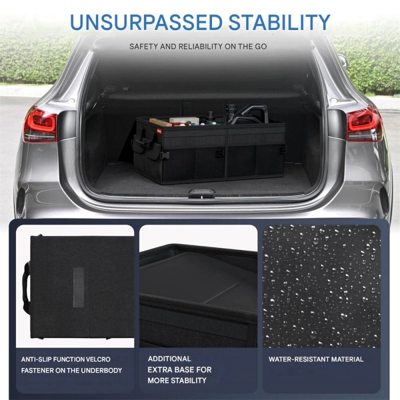 Laadukas kokoontaitettava tavaratilan järjestäjä tilava oxford-kangas useilla lokerolla liukumaton vettähylkivä