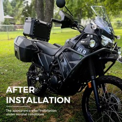 Moottoripyörän 45L takaboxi alumiininen kovakotelo lukittava vedenpitävä kiinnitysteline