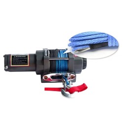 Sähkövinssi 4500 paunaa 12 voltin nailonköysi langaton kaukosäädin pyörivä kytkin kestomagneettimoottori