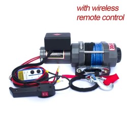 Sähkövinssi 4500 paunaa 12 voltin nailonköysi langaton kaukosäädin pyörivä kytkin kestomagneettimoottori