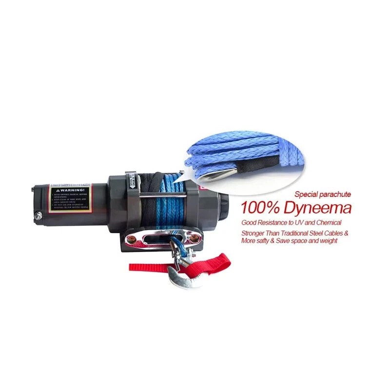 Sähkövinssi 4500 paunaa 12 voltin nailonköysi langaton kaukosäädin pyörivä kytkin kestomagneettimoottori