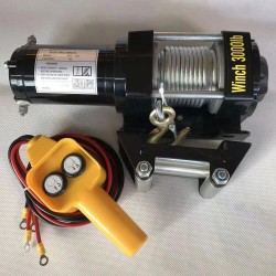 Sähkövinssi 12 V 1361 kg vetokyky 5 mm vaijeri kaukosäädin kompakti muotoilu