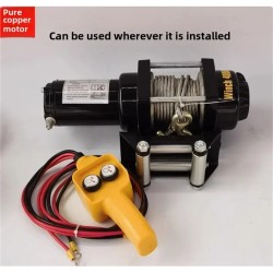 Sähkövinssi 12 V 1361 kg vetokyky 5 mm vaijeri kaukosäädin kompakti muotoilu