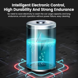 Autsome langaton kuusitoiminen korkeapainepesuri akulla viiden metrin letkulla ja vaahtopullolla