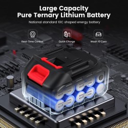 Autsome langaton kuusitoiminen korkeapainepesuri akulla viiden metrin letkulla ja vaahtopullolla