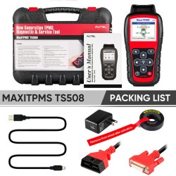 Autel MaxiTPMS TS508WF TPMS-työkalu anturien ohjelmointi uudelleenopetus aktivointi nollaus vikakoodien luku