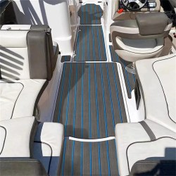 Itseliimautuva EVA-vaahto terassilevy liukumaton vedenpitävä veneen lattiamatto 2400x450x6mm