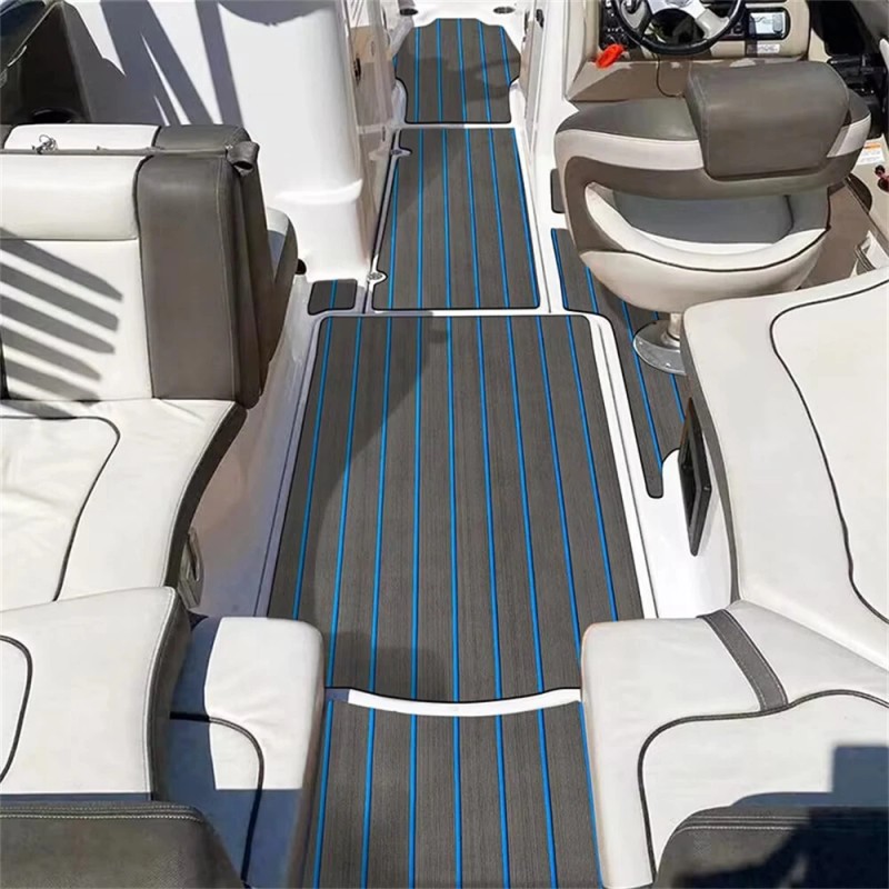 Itseliimautuva EVA-vaahto terassilevy liukumaton vedenpitävä veneen lattiamatto 2400x450x6mm