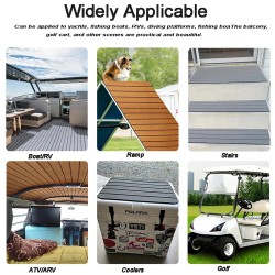 Itseliimautuva EVA-vaahto terassilevy liukumaton vedenpitävä veneen lattiamatto 2400x450x6mm